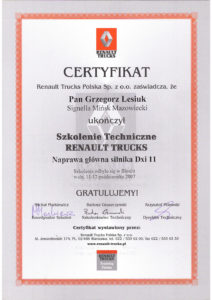 Certyfikat-Renault-Trucks---naprawa-główna-silnika